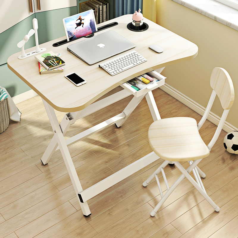 Children's desk folding simple study table simple home writing desk homework writing desk children's desk and chair set