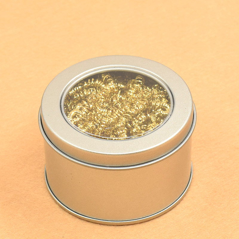 Simple covered soldering iron head cleaning copper wire ball tin slag cleaning tin slag removal copper wire seat cleaning tin slag residue