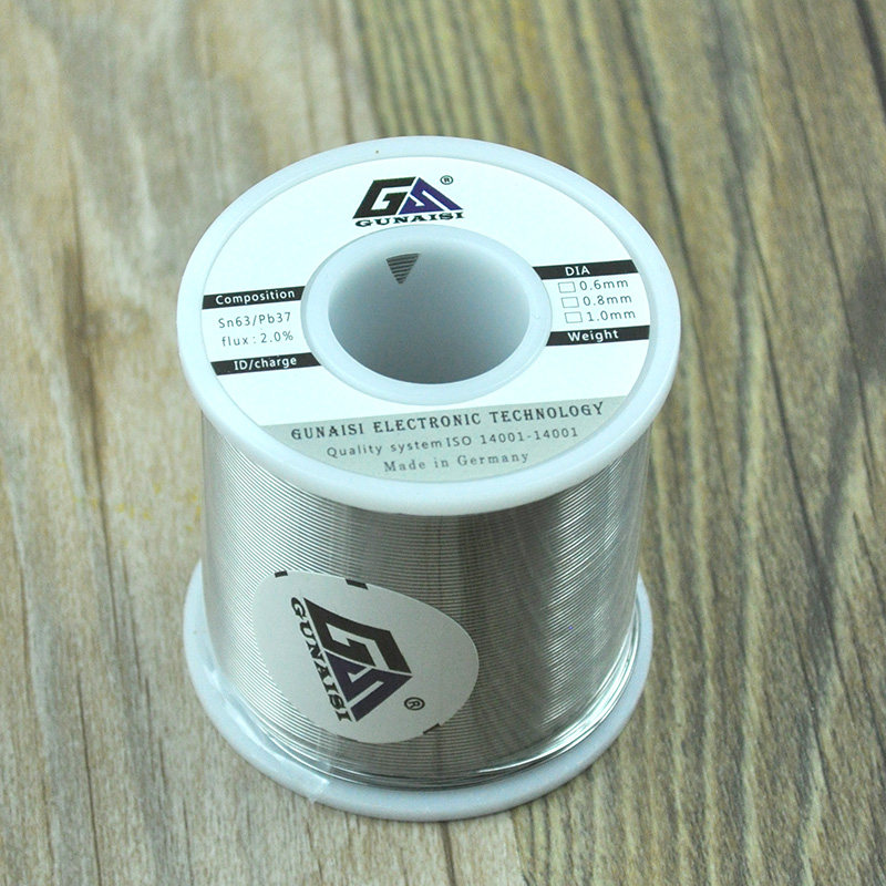 GNS High-gloss solder wire Rosin core leave-in solder wire 0 6 0 8mm 1 0mm low melting point solder wire