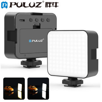 Puluz Fat Cow Tri-Color Temperature 5W Mini Fill Light Pocket Light Digital Camera Photography Light Hot Shoe Led Square