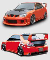 9th generation Impreza Impreza WRXSTI modified Zhi-speed MR front bumper rear bumper side skirt large surround