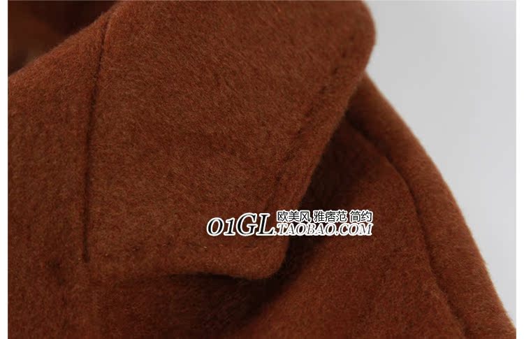 Phiên bản Hàn Quốc của băng đô eo đôi phần dài áo len lông quai áo tay áo len trên đầu gối tóc dài áo khoác dạ ngắn nữ