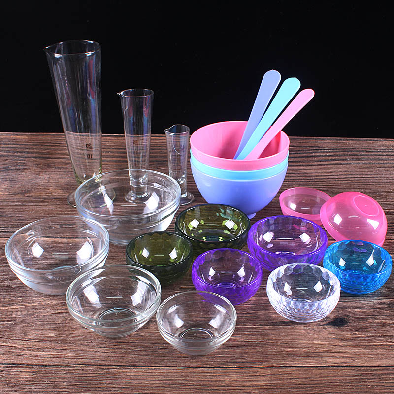 Beauty Salon Supplies Glass Bowls Acrylic Hydrotherapy Scale Essential Oils CUP TOOLS MASK BOWL CONDITIONING FILM BOWLS PLASTIC CUPS