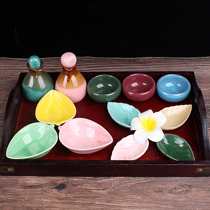 Kettle Small Deployment Pan Glass Made of Essential Oils Bowl dishes Glass Made Beauty Salon Accessories Face Special Ceramic Suits