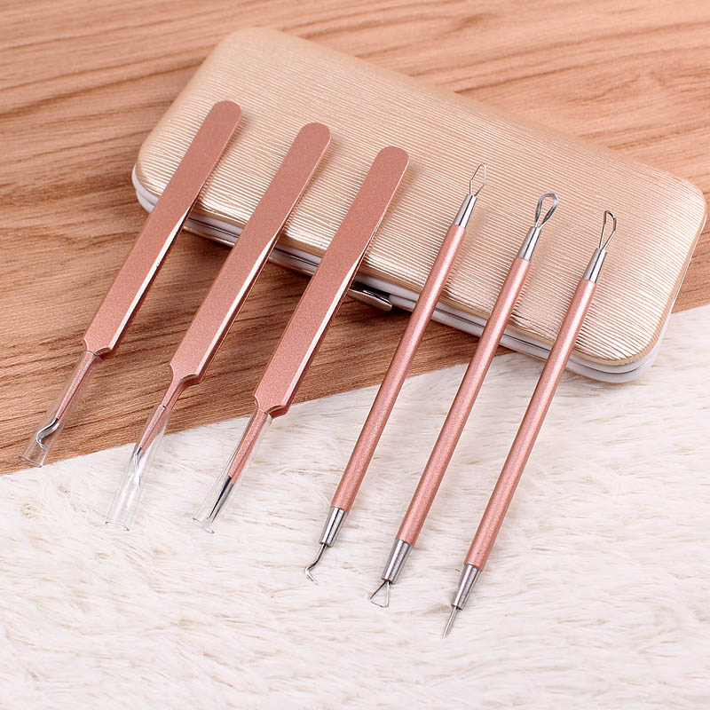 Closed powder Lancet Cell Clip Scraping to black head Needle Beauty Salon special tweezers acne Acne Dark Sore Needle Face