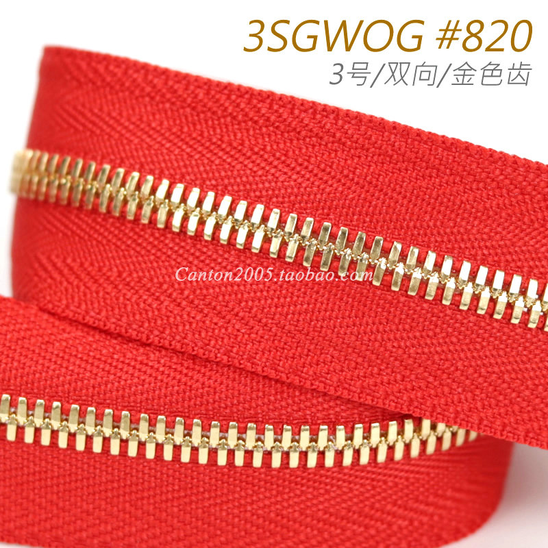 Japan 3 EX Series corn tooth bidirectional metal pull chain 3SGWOG #820 golden teeth