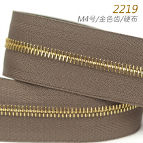 Swiss riri zipper size M4 metal tooth zipper real gold tooth M4AP 2219 hard cloth