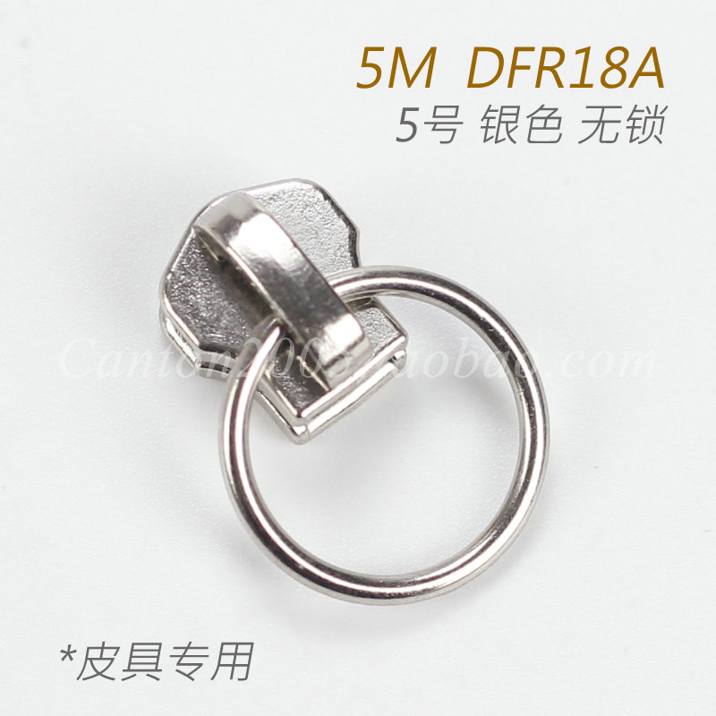 Japan (No. 5) Metal Pull Head Leather Goods Ring Outer Diameter 18mm DFR18A Silver