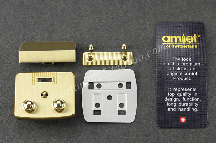 Thụy Sĩ Amiet khóa hành lý khóa da khóa túi nam M45703.425 lắp ráp trong nước - Phụ kiện hành lý phụ kiện vali hcm