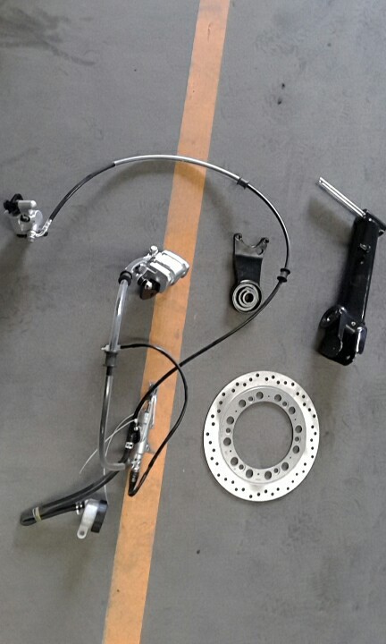 Xin source XY400B with sub-edge three-wheel brake pump disc brake pump edge wheel change disc brake kit-Taobao