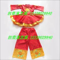 Chinese Barbie costume peach and plum Cup competition suit children classical dance costume childrens solo performance costume