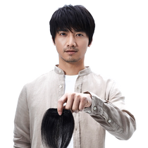 Rebecca Wig Men Real Hair Pad Hair sheet fluffy pad hair Hair Gain a slice of invisible Invisible Straight Hair sheet