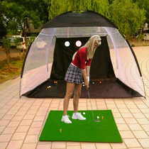 Indoor and outdoor golf practice net golf batting cage swing practice device chipping practice net with chipping bar