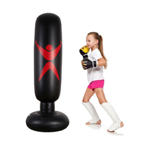 Fitness adult children inflatable vertical boxing column tumbler Inflatable sandbag thickened vent anger exercise toy