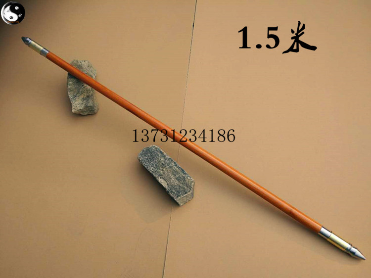New product Dharma stick Crutch Shaolin Dharma stick Martial arts inflection point point stick Solid stick head monk stick Cane Point pen