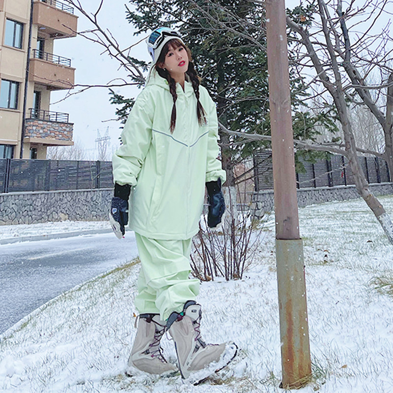 YXSS Ski Suit Women's Winter American Waterproof Thickened Warm Ski Pants National Tide Professional Veneer-Taobao