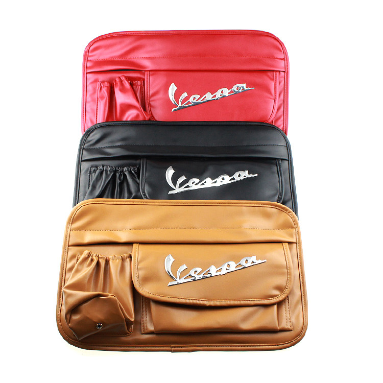 Biacho universal VESPA modified gloves hanging bag motorcycle leather bag GTS spring sprint containing storage bag-Taobao