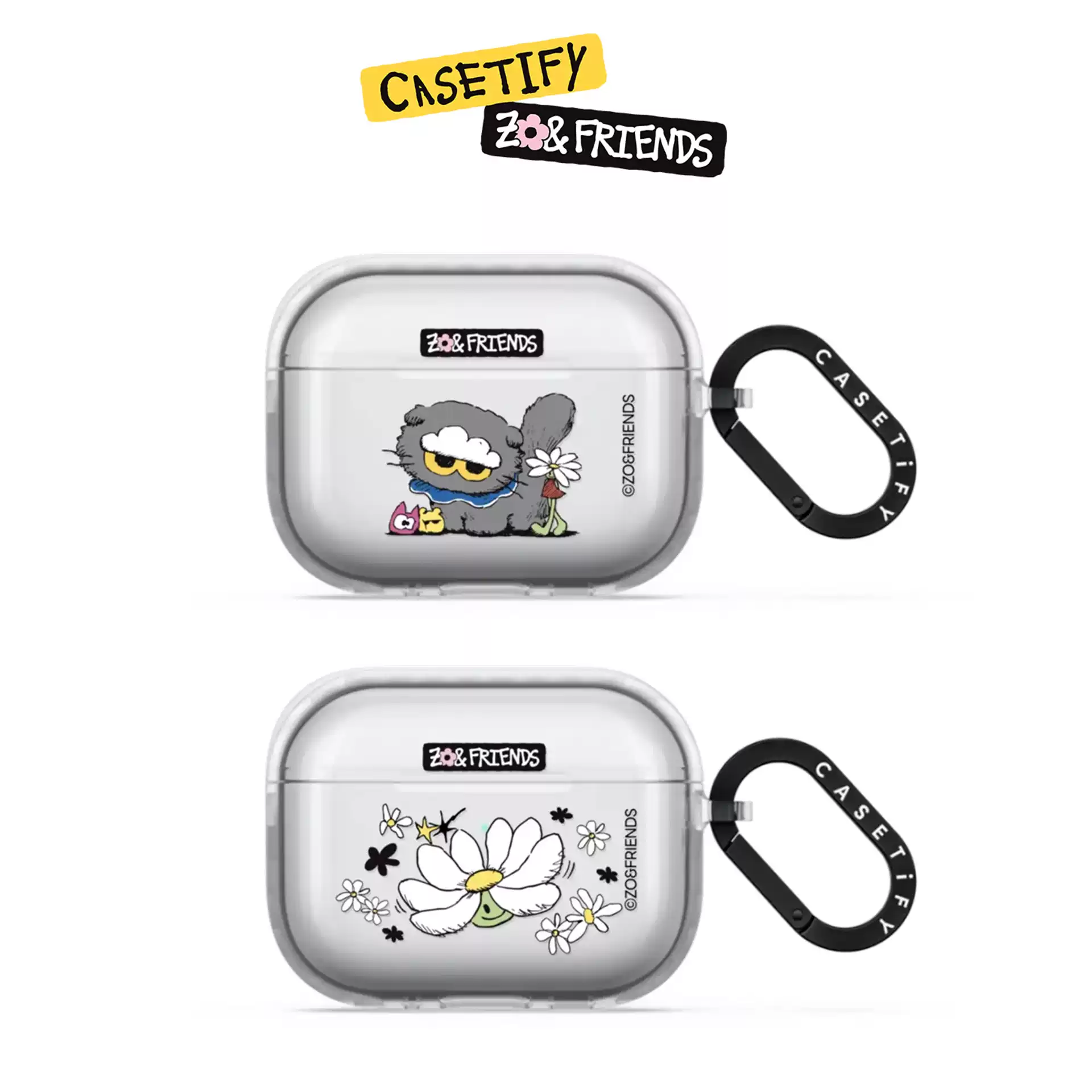 CASETiFY聯名權志龍ZO&FRIENDS適用蘋果AirPods Pro 3時尚2新款可愛清新