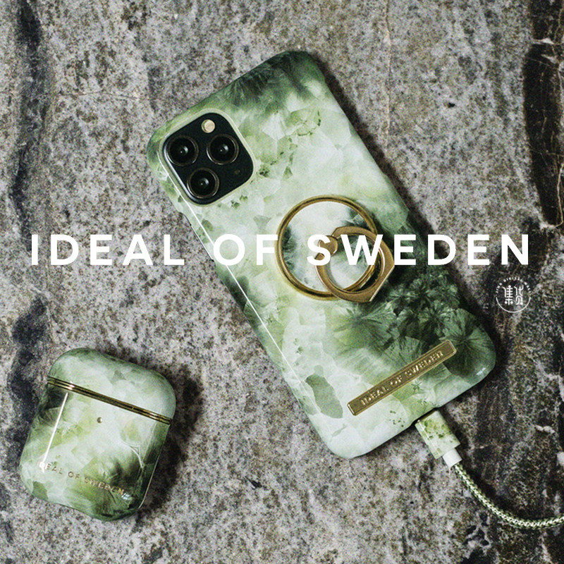 IDEAL OF SWEDEN奢华绿色水晶适用苹果iPhone12ProMax手机壳11女12Pro草