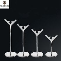 Stainless steel V-shaped restaurant plate table buffet table number wedding sign table card table number clip table card meeting
