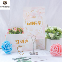 Thickened stainless steel ring table number plate clip hotel banquet wedding table card table card table number seat card