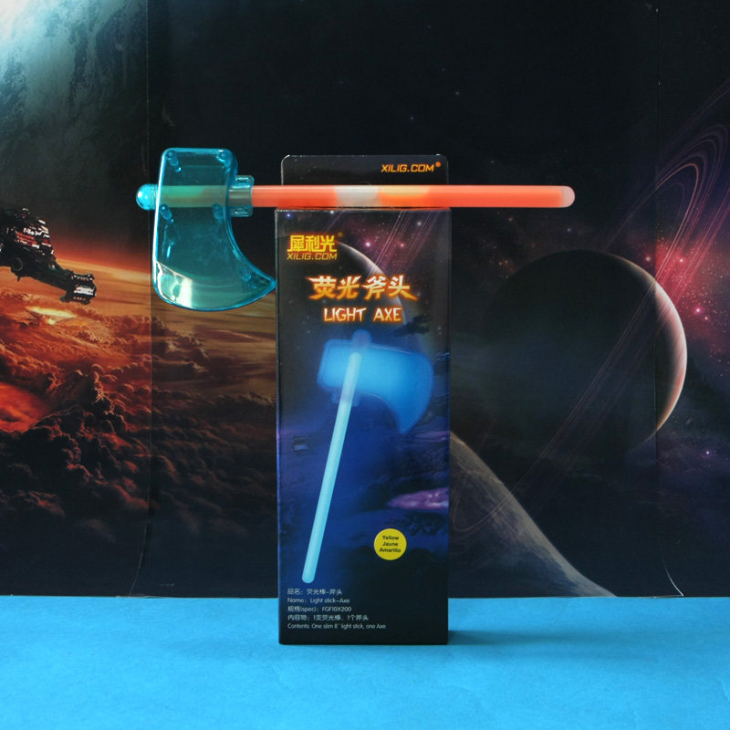 Rhinoceros Light Fluorescent Axe Luminated Axe Children Toys Luminous Stick Atmosphere Props Fluorescent Stick-Taobao