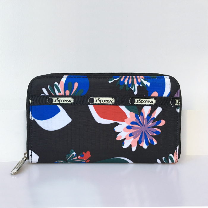Luxbo New Floral Nylon Waterproof Bag Long Zipper Wallet Women's Wallet 6506