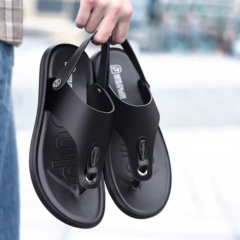 Waterproof Summer Sandals for Men, Flip-Flops, Waterproof Genuine Leather, Non-Slip Soles, Men's Beach Shoes, Flip-Flops, Dual-Purpose Waterproof Summer Sandals for Men, Flip-Flops, Waterproof Genuine Leather, Non-Slip Soles, Men's Beach Shoes, Flip-Flops, Dual-Purpose