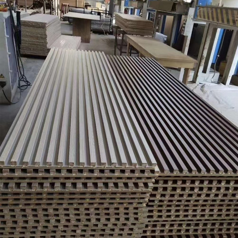 Solid wood grille background wall decorative panel natural oak walnut wood solid partition panel wall protection wall