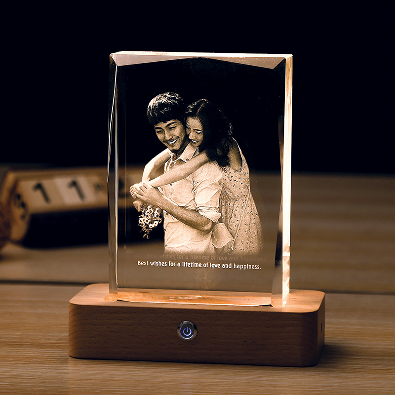 Valentine's Day wedding gift creative night light practical send best friend girlfriend anniversary wedding gift custom crystal