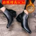 Giày nam mùa đông dành cho nam cộng với giày nhung Anh phiên bản Hàn Quốc của xu hướng giày cao gót bằng da cao cấp