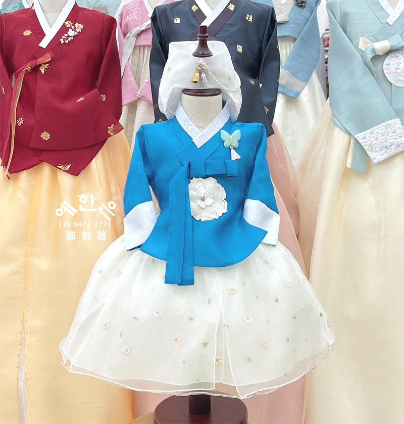 South Korea imports Korean suit girl upscale Korean suit improvement stage Korean suit celebration Korean clothes child adult TZ8174