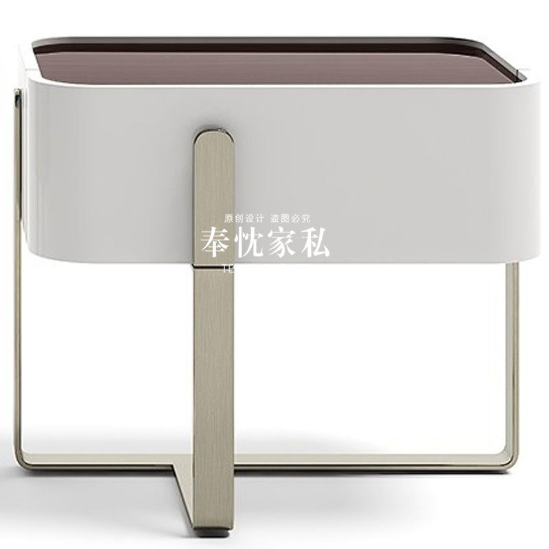 Minimalist Modern Platinum Color Door Hall Xuanguan Closet Stylish Metal Stainless Steel Bucket Cabinet Stylish board room Decorative Side Cabinet