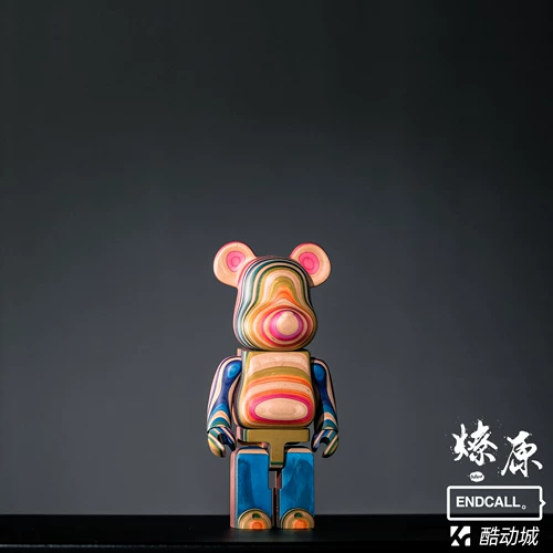 Bearbrick x haroshi Vertical 400% радужного Juping Bear