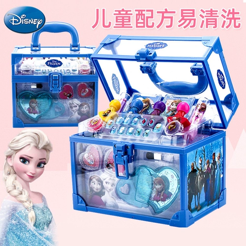 Дисней, комплект для макияжа, лак для ногтей, масляная краска, база под макияж, коробка для косметики, «Холодное сердце», подарок на день рождения