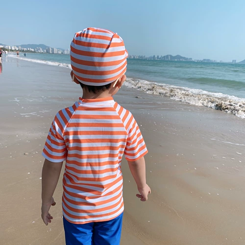 Детский быстросохнущий купальник для мальчиков, раздельные штаны для раннего возраста для плавания