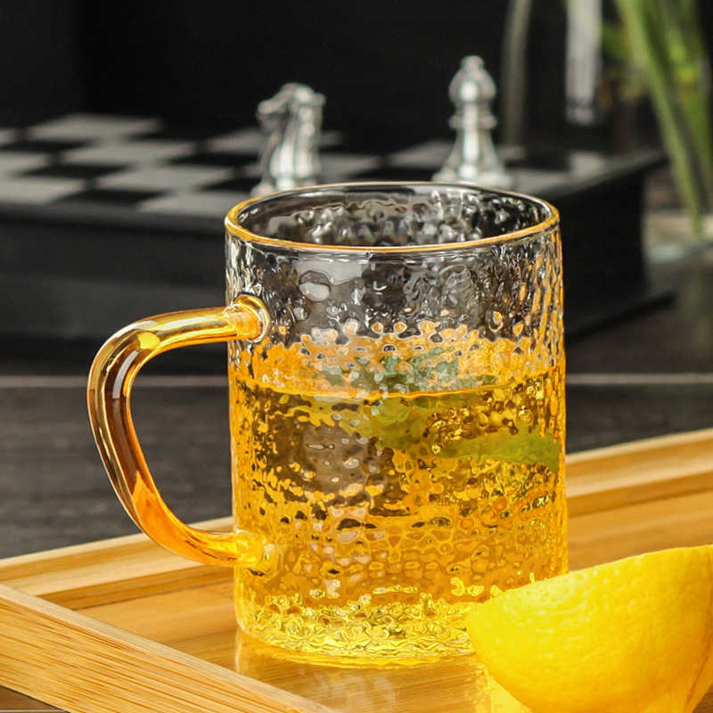Glass cup thickened high temperature cup creative glass cup tea cup creative glass cup