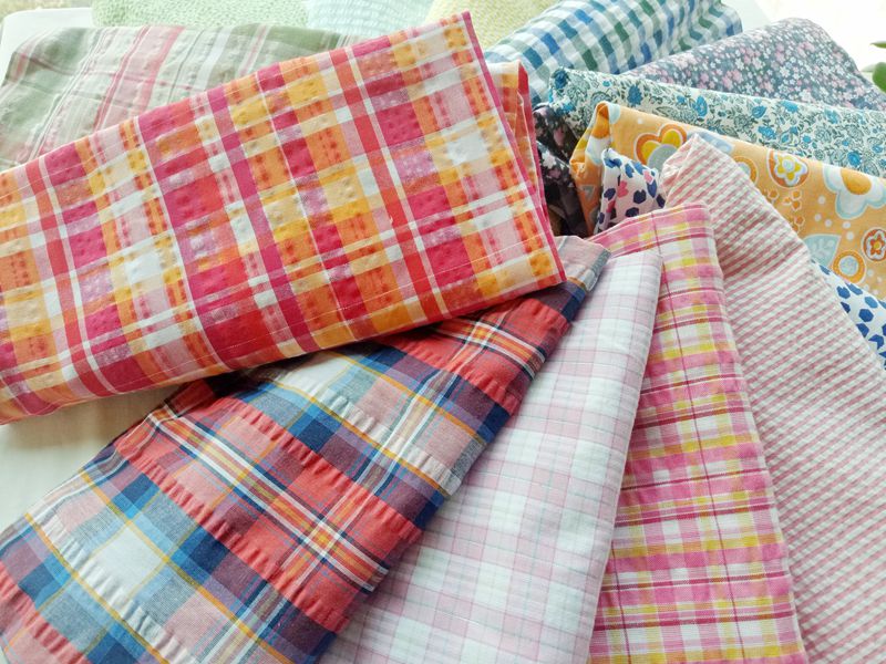 Mùa xuân và mùa thu cotton seersucker quần ngủ nữ cotton nhà quần mùa hè mỏng phần nam kẻ sọc ngủ quần cotton tháng quần quần jean nữ