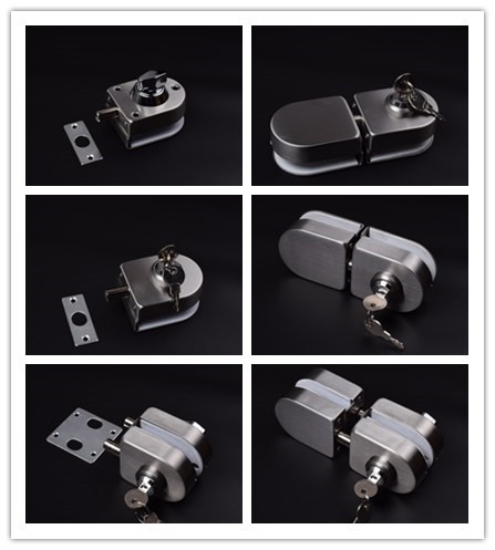 Hot sale JLS glass door latch door lock floor bathroom parking lock Bathroom powder room special free drilling
