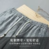 Quần linen nam quần lửng chân rộng 9 quần nam đi biển cotton quần giản dị kiểu quần harem Trung Quốc - Quần làm việc Quần làm việc