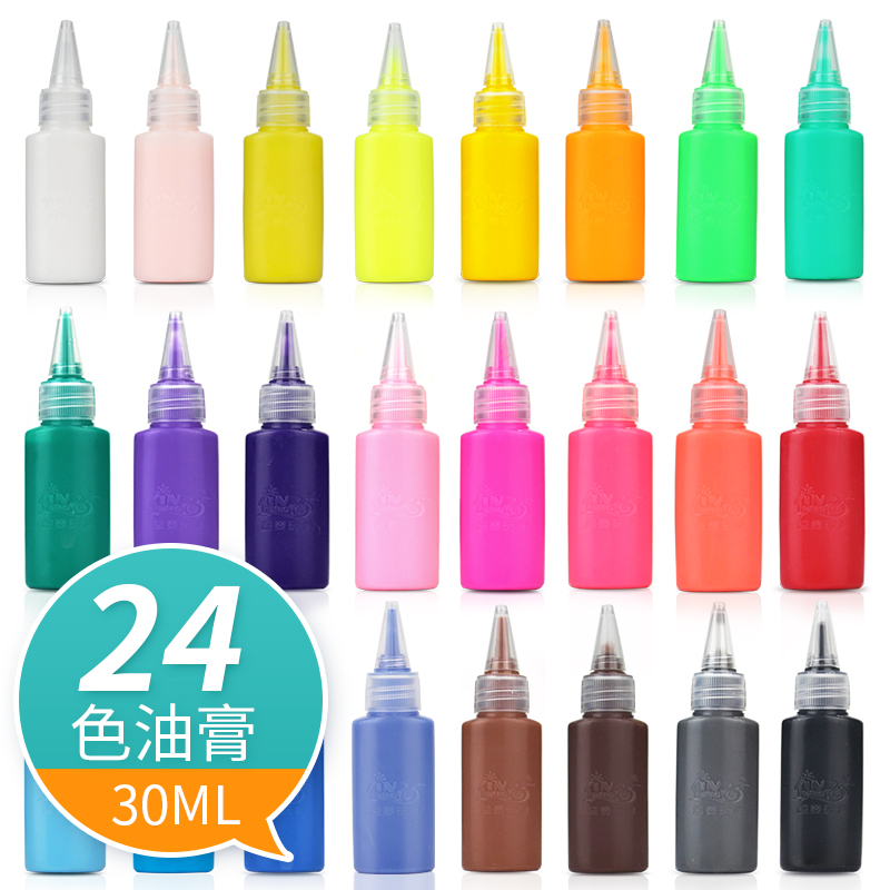 Children draw color paint Paint Glue Painting Toasted Glue Applid Paint Glass Oven Hand Stickup Painting 30ML Bottled-Taobao