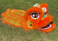 Оранжевая 9-дюймовая шерсть с блестками + хвост