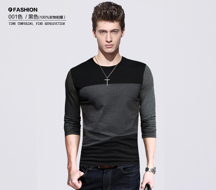 Áo thun nam dài tay nam cộng với chất béo cộng với size cộng với áo thun nhung dài tay nam dày ấm OnJXkhvFee quần áo thu đông nam