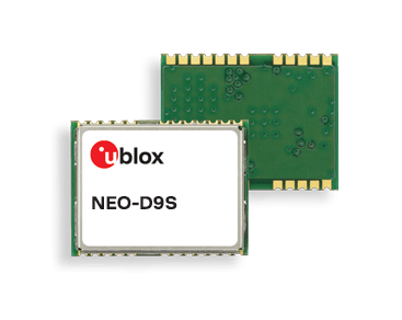 Centimeter-level GNSS corrects GPS module NEO-D9S