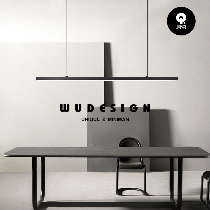 All-Copper Minimalist Restaurant Long Pendant Light Modern Simple Bar Counter Front Desk Office Italian-Style Black Linear Dining Table Lamp All-Copper Minimalist Restaurant Long Pendant Light Modern Simple Bar Counter Front Desk Office Italian-Style Black Linear Dining Table Lamp