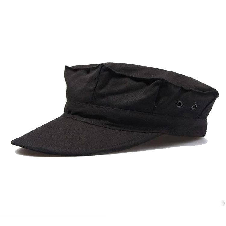 Outdoor black winter warm sunscreen sunshade training hat tactical octagonal hat men's travel sun cap