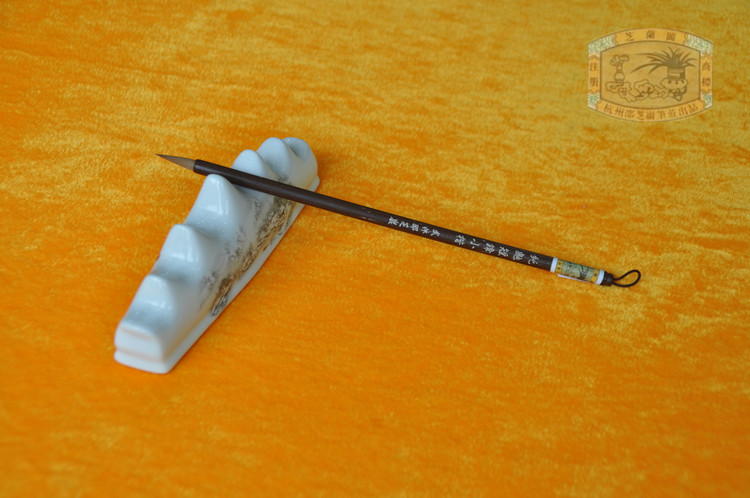 (Chinese time-honored brand) Hangzhou Shaozhiyan Pen Zhuang Wenfang Sibao Brush Calligraphy and Painting Pen Pure Ferret Short-fronted Xiaokai