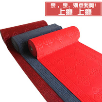 Doormat Corridor Aisle Aisle cut pvc Home Carpet Absorbent Suede Red Non-slip Hotel Strip Stairs Customized