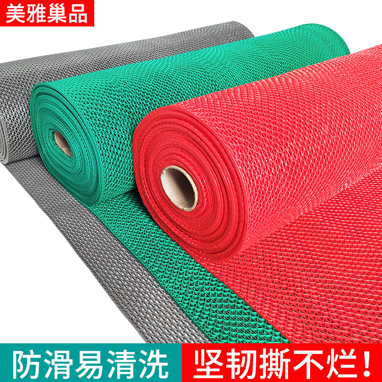 Bathroom mats absorbent non-slip foot mats door mats household plastic shower powder room mats hollow toilet mats