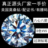 1 Kramosan Diamond D Color Eight -Hearted Eight -Arrow Taist Code Сертификат Синтетический углеродный кремнез